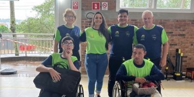 Atleta da Apae Camaquã encerra participação no 3º Campeonato Estadual de Bocha Paralímpica