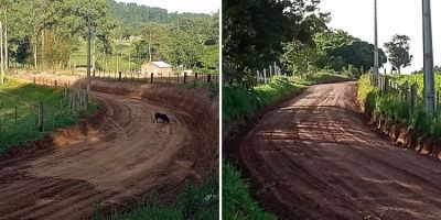 Prefeitura realiza manutenção na Estrada do Rato no interior de Camaquã