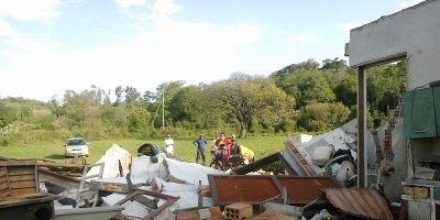 Tornado atinge zona rural de Barão do Triunfo na semana passada