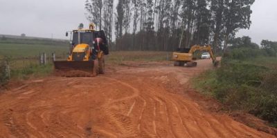 Prefeitura de Cristal libera estrada do Bom Será após reparos emergenciais