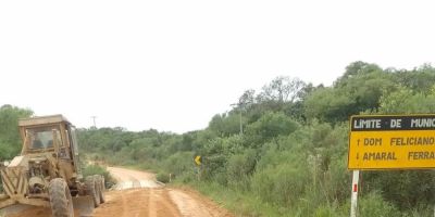 Prefeitura de Amaral Ferrador realiza manutenções emergenciais em ponte e estrada após chuvas intensas