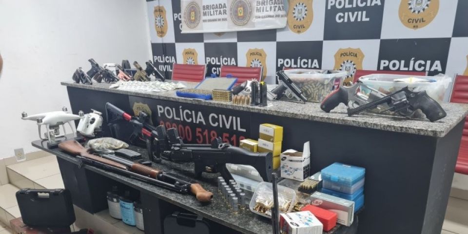 Sentinela do Sul é alvo de operação contra quadrilha que atuava no tráfico de drogas e comércio ilegal de armas no RS e em SC