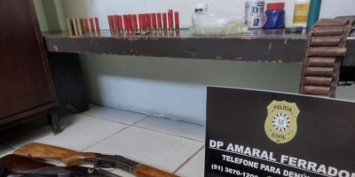 Polícia Civil apreende arma de fogo irregular no interior de Amaral Ferrador