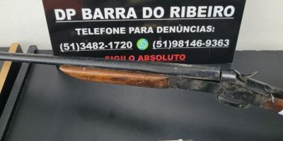 Polícia Civil apreende armas e munições em propriedade rural após denúncia de ameaça em Barra do Ribeiro