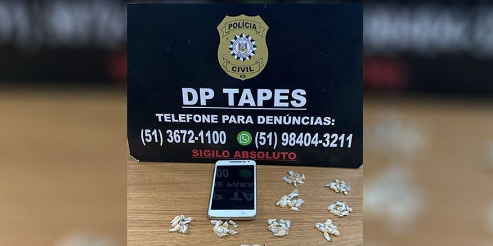 Traficante natural de Porto Alegre é preso em Tapes