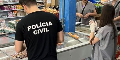 Polícia Civil apreende 347 kg de produtos impróprios ao consumo em Gravataí