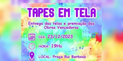 Premiação do 1° Tapes em Tela acontecerá no próximo sábado (23)