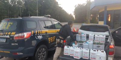 Dupla é presa por contrabando de agrotóxicos na BR-116 em Arroio Grande