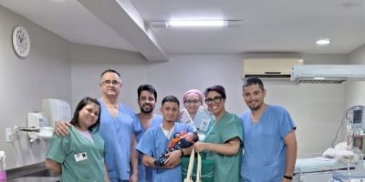 Nasce o primeiro bebê de 2024 no Hospital Sapiranga