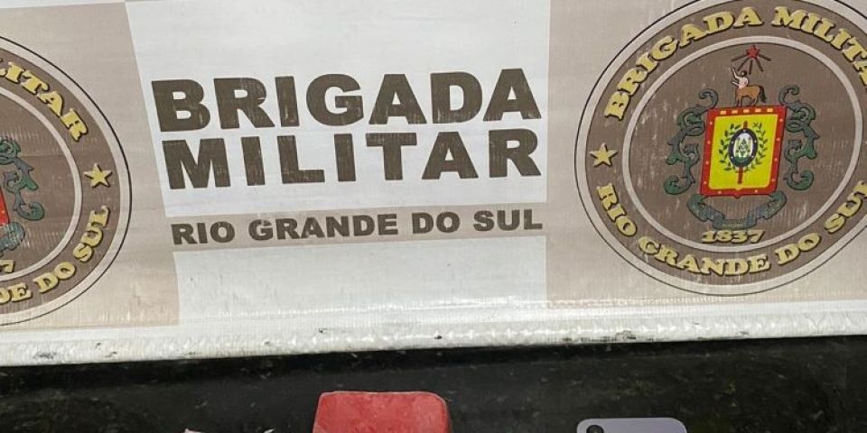 Homem é preso em flagrante pela Brigada Militar com droga em Camaquã