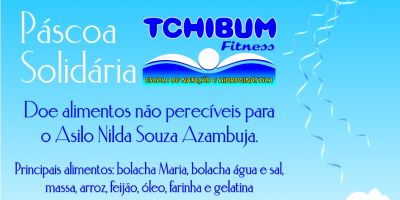 Camaquã - campanha Páscoa Solidária Tchibum Fitness