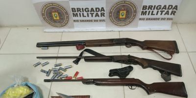 Acusado de violência doméstica é preso por posse irregular de arma no interior de Camaquã