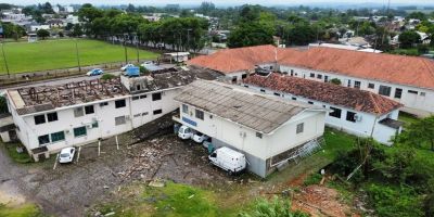 Secretaria Estadual da Saúde irá colaborar na recuperação de hospital após danos causados por vendaval