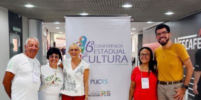 Delegados da Cultura de Arambaré presentes na 6ª Conferência Estadual de Cultura