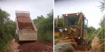 SMT de Camaquã realiza manutenção na localidade do Passo do Moinho   