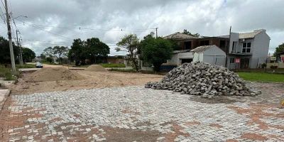 Prefeitura de Camaquã avança em obra de calçamento no bairro Olaria