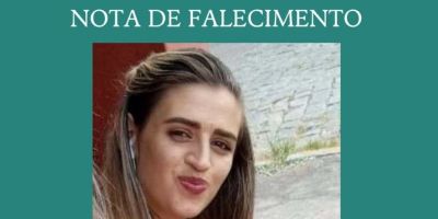 OBITUÁRIO: Nota de Falecimento de Jéssica dos Santos Laguna, de 30 anos