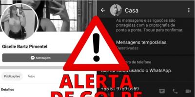 Mulher denuncia perfil falso no Facebook que utiliza fotos de sua nora para aplicar golpes em Camaquã