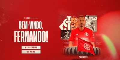 Inter anuncia contratação do volante Fernando, de 36 anos 