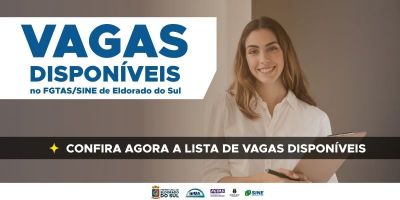 Agência Sine de Eldorado do Sul disponibiliza novas vagas de emprego