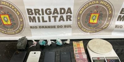 Brigada Militar apreende adolescente por tráfico de drogas em Camaquã