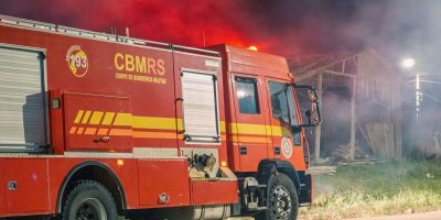 Serraria é alvo de incêndio no bairro Ouro Verde em Camaquã