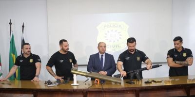 Polícia Civil apreende lança-foguete em depósito de armas em Lajeado