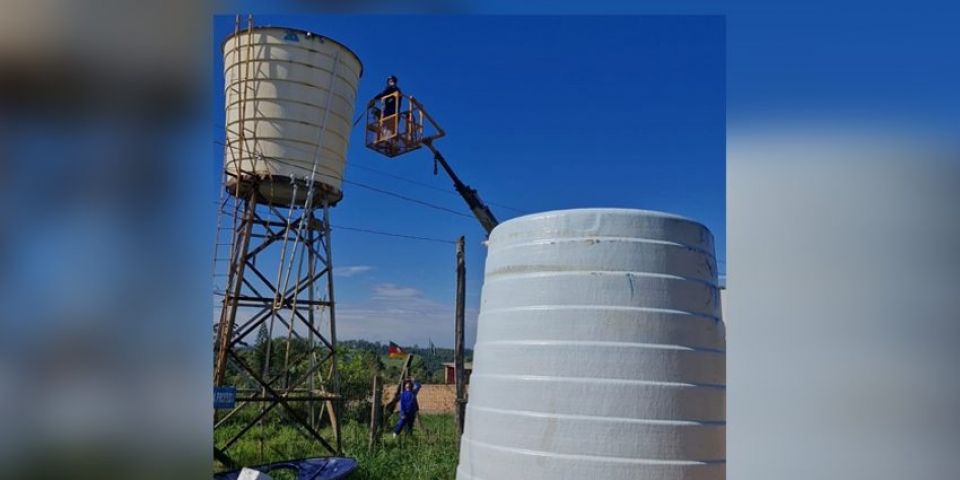 Corsan inicia substituição de reservatório de água da localidade de Picada Grande, em Chuvisca