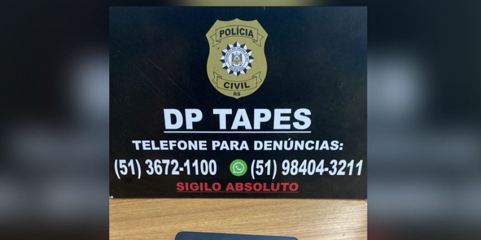 Polícia Civil recupera celular furtado em Tapes