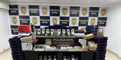 Depósito com grande quantidade de drogas é localizado em Canoas