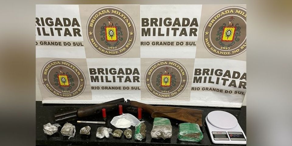 Brigada Militar prende jovem de 18 anos por tráfico de drogas em Camaquã