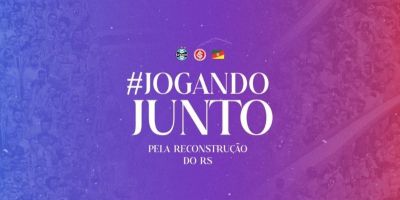 Dupla Gre-Nal se une pela reconstrução do RS