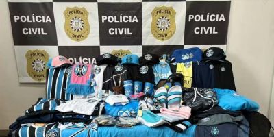 Polícia Civil recupera produtos oficiais roubados da loja do Grêmio