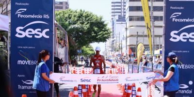 Etapa gaúcha do Sesc Triathlon reúne cerca de 400 atletas em Tramandaí