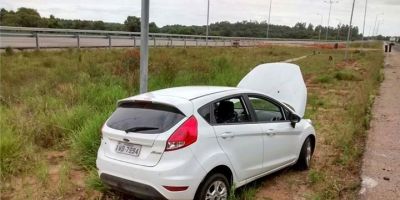 PRF prende três homens com Ford Fiesta roubado e clonado na BR-116 em Tapes