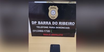 Celular furtado em loja é recuperado pela PC em Barra do Ribeiro