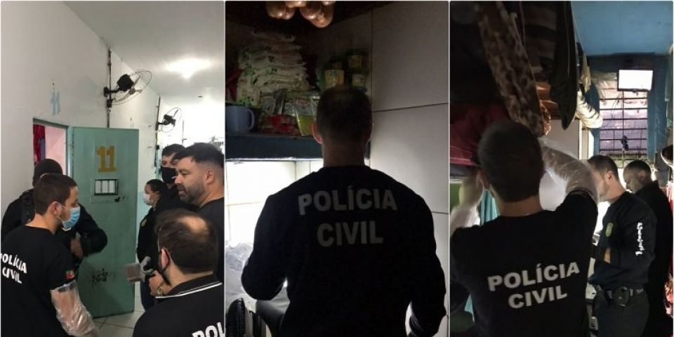 Polícia Civil cumpre mandados de busca e apreensão em celas do Presídio Estadual de Camaquã