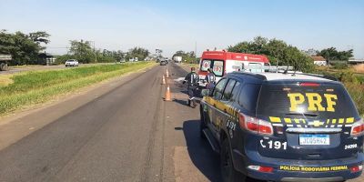 Homem morre após ser atropelado por caminhão na BR-290, em Eldorado do Sul