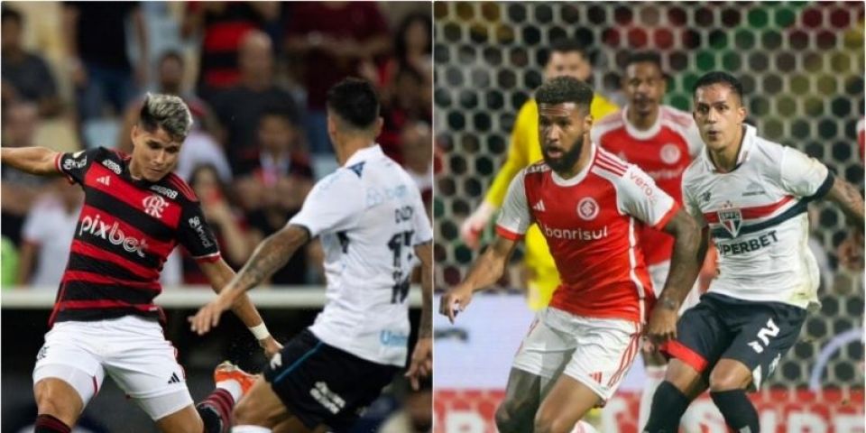 Grêmio perde para o Flamengo e Inter empata com o São Paulo pelo Brasileirão