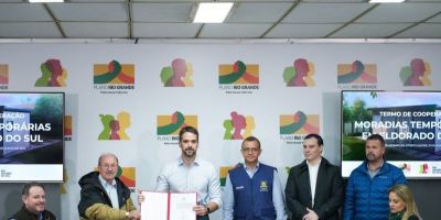 Estado firma acordo para instalar 250 casas provisórias em Eldorado do Sul  