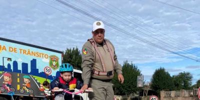 EMEI Recanto Infantil de Camaquã promove Escolinha de Trânsito para alunos