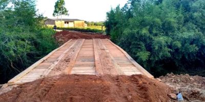 Secretaria dos Transportes constrói ponte na Granja Netto em Camaquã