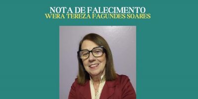 OBITUÁRIO: Nota de Falecimento de Wera Tereza Fagundes Soares, de 71 anos