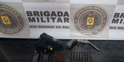 Brigada Militar apreende duas armas de fogo em São Lourenço do Sul