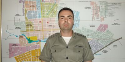 Capitão Pierobom se apresenta em Camaquã para comandar a 1ª Cia