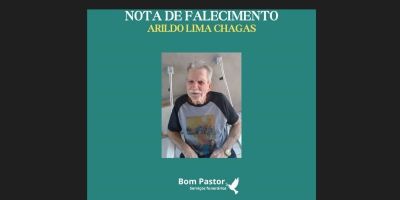 OBITUÁRIO: Nota de Falecimento de Arildo Lima Chagas, “Chaguinha”, de 84 anos