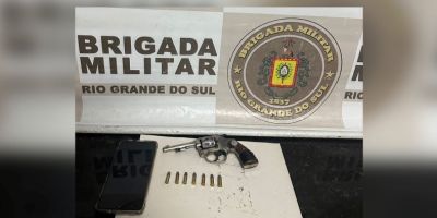 Homem é preso por porte ilegal de arma em Camaquã       