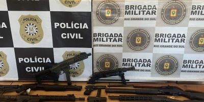 Operação da PC recupera armas de fogo furtadas de clube de tiro em Novo Hamburgo