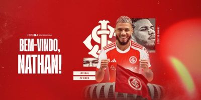 Inter anuncia a contratação do lateral-direito Nathan, de 22 anos  