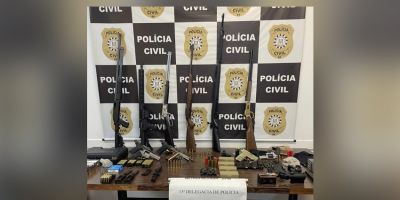 Operação apreende várias armas de fogo em Porto Alegre